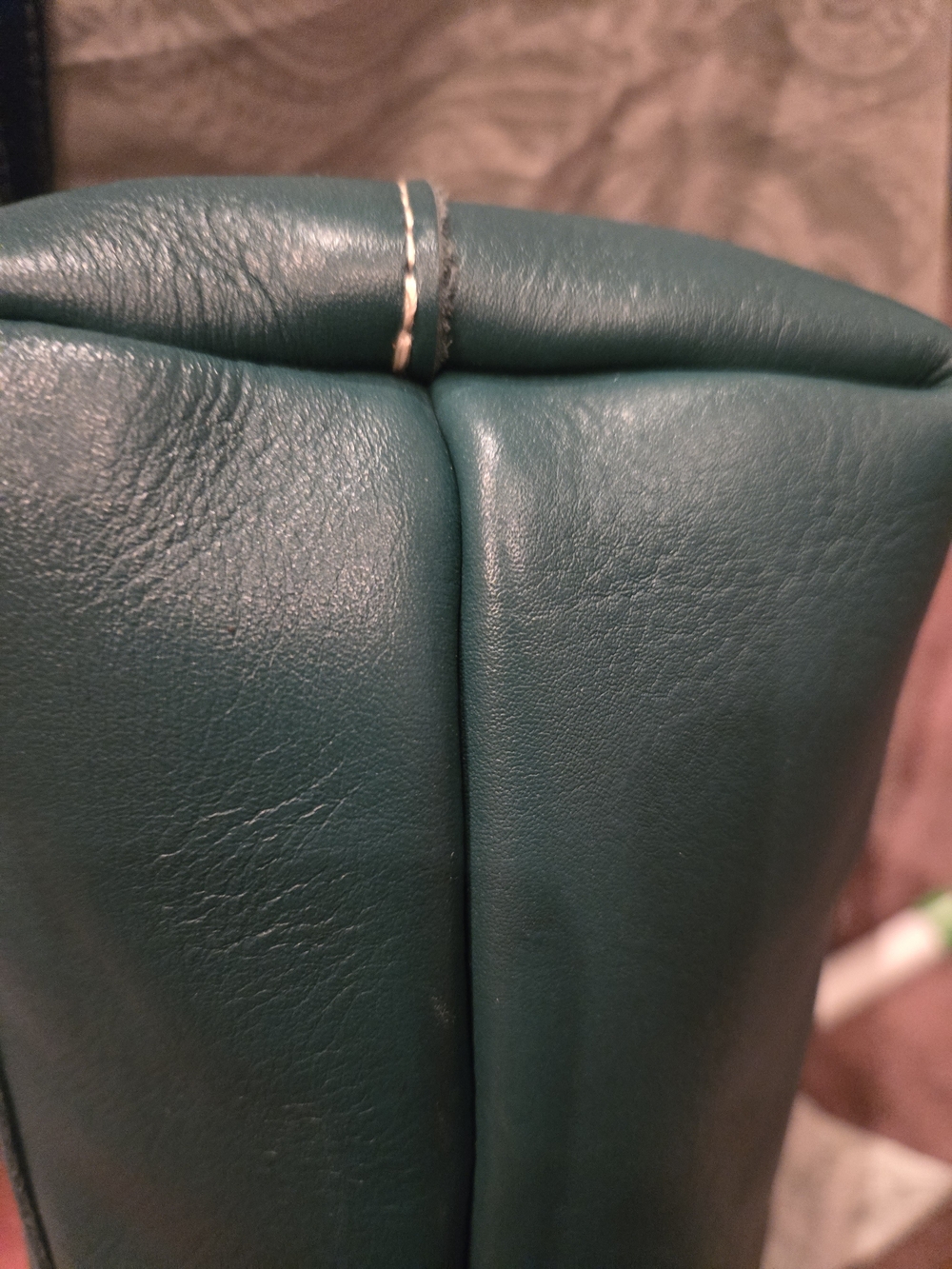 Portland Leather Teal Crossbody Medium Tote Bag. Like New. - Picture 9 of 14